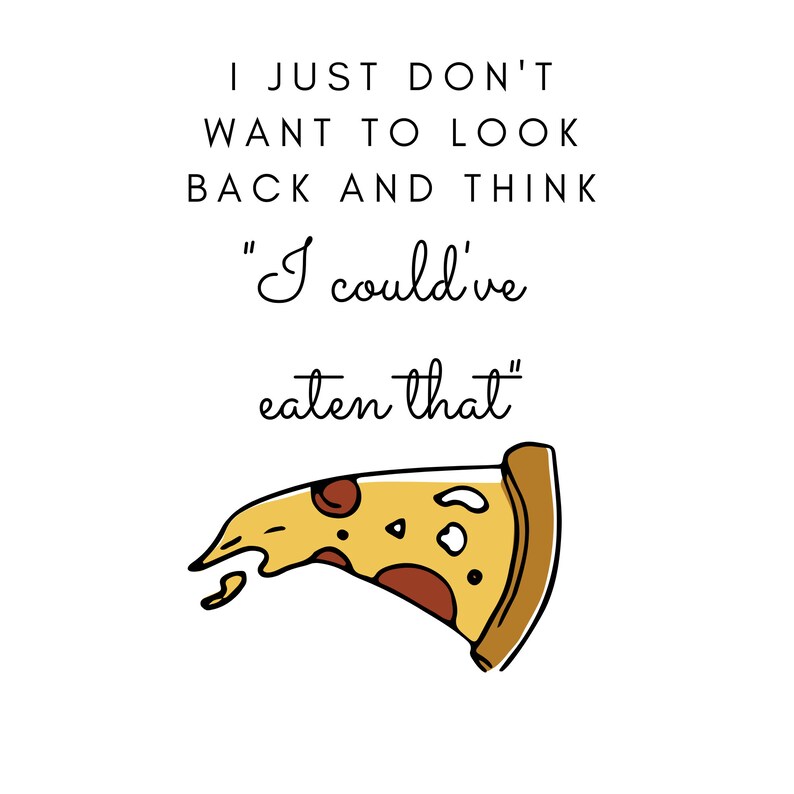 Pizza quote print Instant digital downloadable quote print Etsy