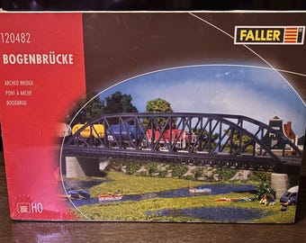 HO Scale Truss Arch Bridge – 18” Long, 2-Lane, 3D Printed For Model Trains Or Vehicles
