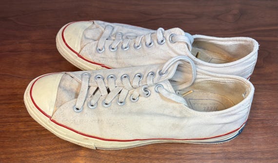 Converse, Vintage 1960s Converse Chuck Taylor Low Top Sneakers Size 8.5 Blue Bar Script All Star