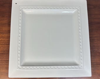 Nora Fleming Pearl Dot Square Serving Platter