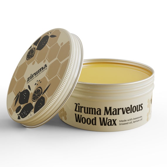 Premium Beeswax for Cutting Boards No Mineral Oil 7oz Food Grade Wood Wax  for Butcher Blocks. Natural Wood Conditioner by Ziruma 