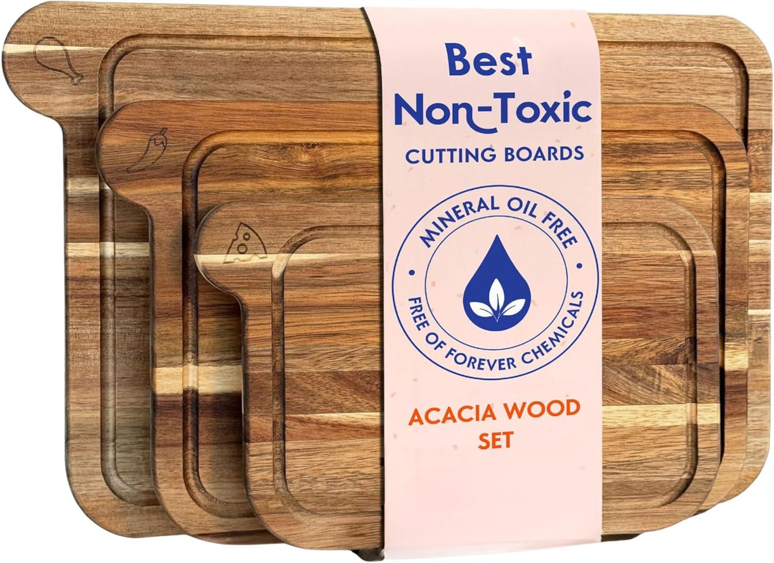 3 Piece Cutting Board Set