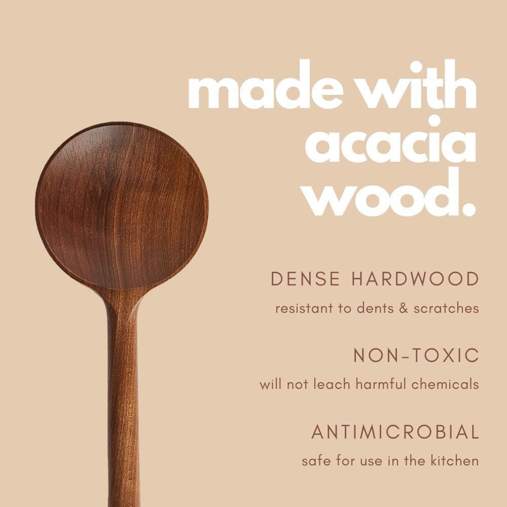 Wooden Acacia Kitchen Utensil - Set of 7 – Green Walnut lifestyle