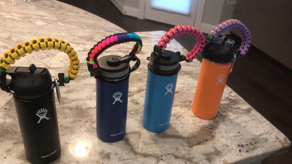 Water Bottle Holder for Hydro Flask or Any Other Water Bottle, Comes With  Safety Ring and Carabiner. Fits Bottles From 12 Oz to 60 Oz 