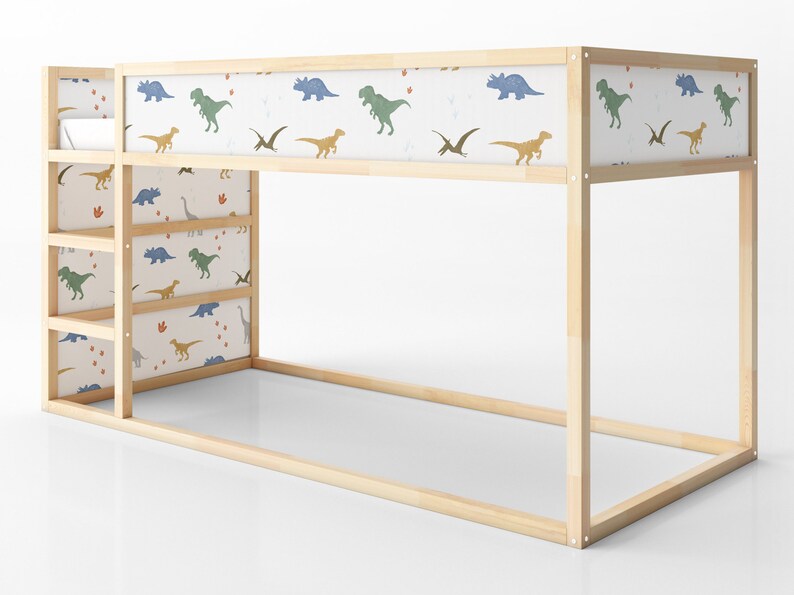 IKEA Kura Bed Removable Decals Dinosaur prehistoric Vinyl Etsy