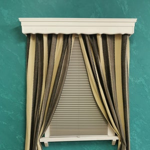 White Window cornice/Pelmets/Window Cornice Box/Cornice Window Treatments/Cornice board valance/Cornice board/Wood Cornice Board/