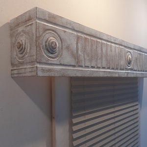 Bronze Pillar Cornice/Window Cornice Box/Cornice Window Treatments/Cornice board valance/Cornice board/Wood Cornice Board/Сarved