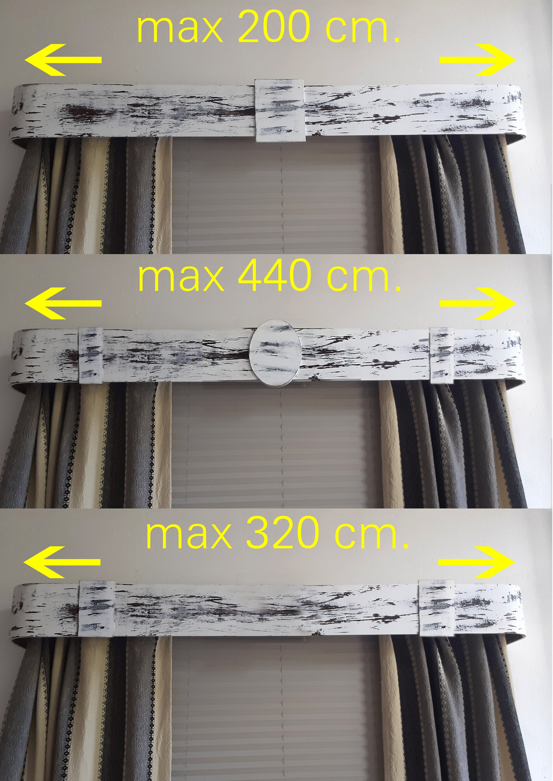 Deco Window 1 Inch Adjustable Brown Double Rod Curtain Rod For Windows