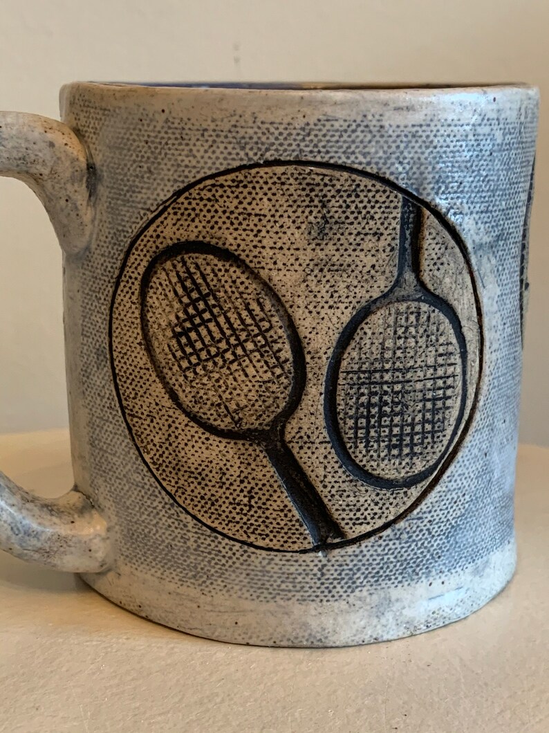 StorytimeCeramics Tennis Queen of the Court Coffee Mug - Thumbnail 3