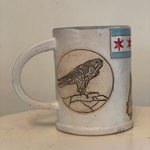 Chicago #1 Rattiest City Rat Mug -Unique Chicago Souvenir- Handmade Chicago Rat Art, Pottery Mug image 5