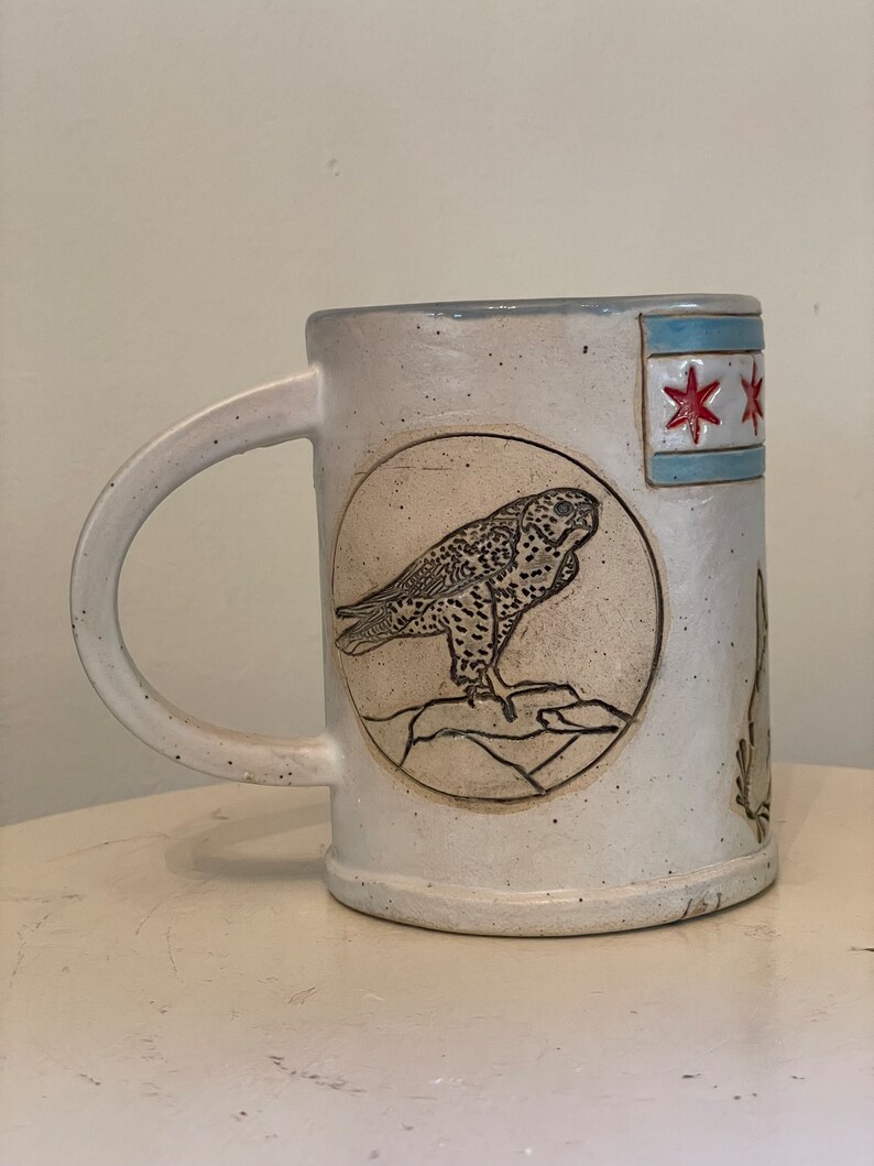 Chicago #1 Rattiest City Rat Mug -Unique Chicago Souvenir- Handmade Chicago Rat Art, Pottery Mug image 5
