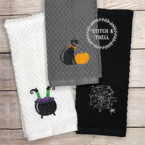 Halloween Towel Set / Halloween Kitchen Towel