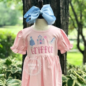 Pink Girls Princess Tunic Tee, Personalized Princess Tee, Castle, Magical, Princess Birthday