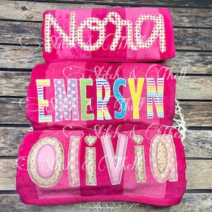 Embroidered Beach Towel, Personalized Beach Towel, Appliqué Beach Towel, Personalized Pool Towel