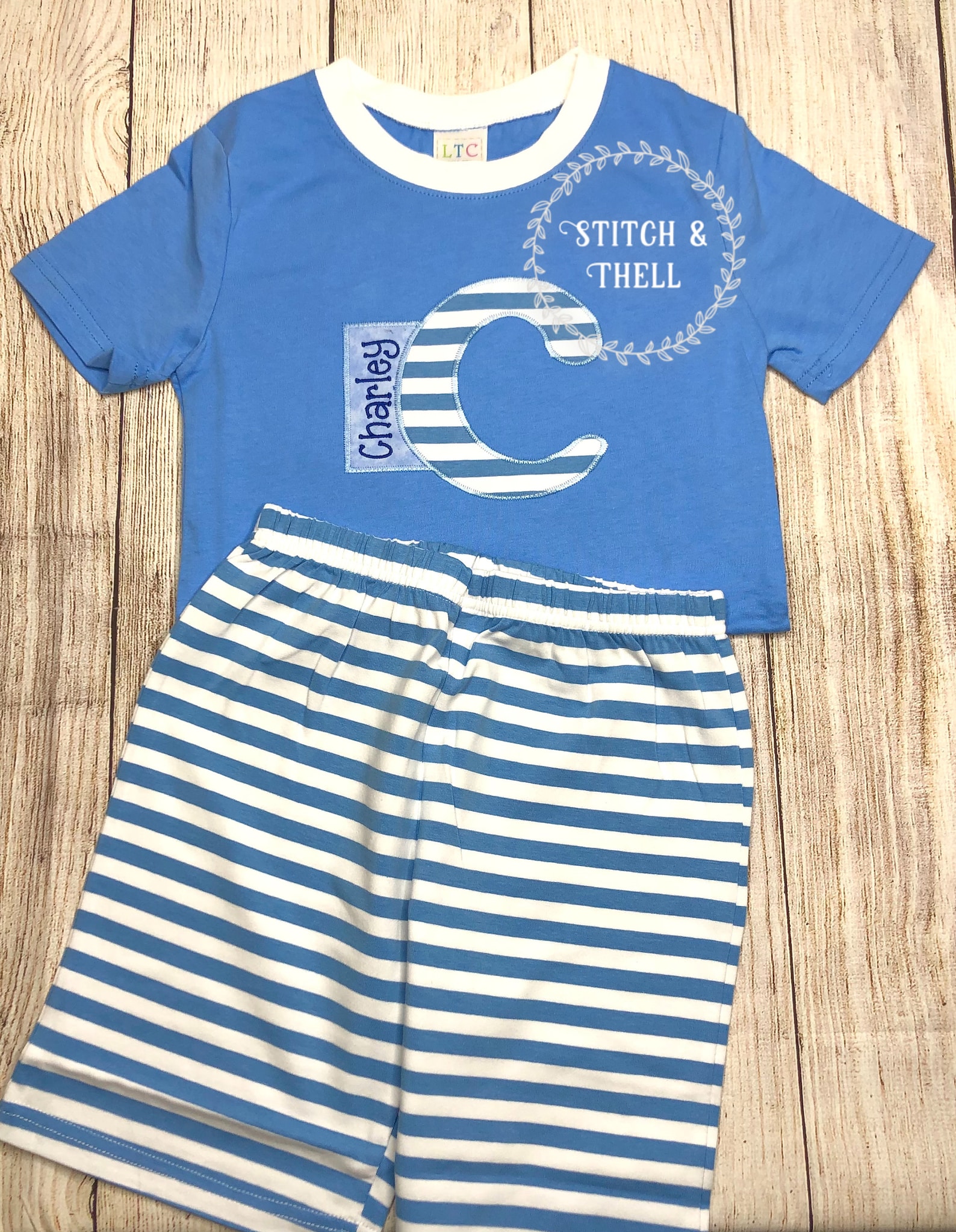 Personalized Kids Pajamas Kids Monogram Pajamas Kids Name Etsy