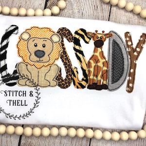 Personalized ZOO Animal Shirt, Kids Zoo Shirt, Personalized SAFARI Shirt, ZOO Name Shirt
