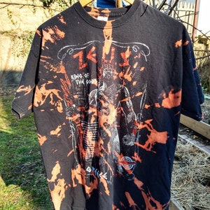 Custom 1 of 1 Moroccan cotton inverse tie-dye with Zeus Greek mythology graphic size XL