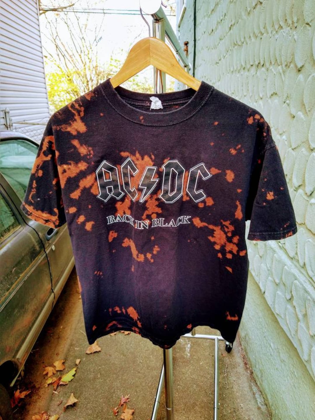 acdc tie dye shirt