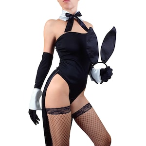 Sultry Bunny Costume: Halloween Cosplay Outfit image 4