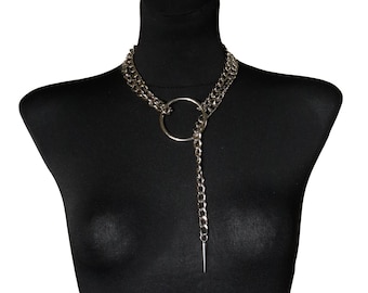 Slip Chain Necklace, Day Collar, Choker Necklace for Women