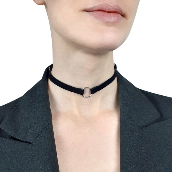 sm Collar O Ring Choker O Ring Choker Necklace With A Etsy sm Collar O Ring Choker O Ring Choker Necklace With A Etsy