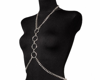 Metal Body Chain Harness: Rave Festival Accessories