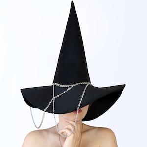 Halloween witch hat with chains