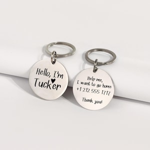 Dog Tag, Pet Tag, Cat Tag, Cat Collar Tag, Cat ID Tag, Dog Name Tag, Dog Id Tag, Personalized Dog Tag, Cat Name Tag, custom dog tag