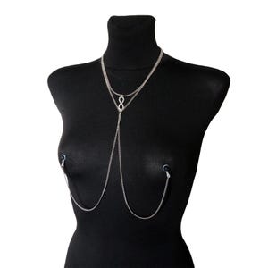 Nipples jewelry, nipple chain, jewelry non piercing, nipple necklace, nipple chains, nipple noose, body jewelry
