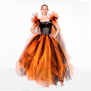 orange dress for birthday Mermaid Orange Prom Dresses Sleeveless 17th Birthday Outfits P394 main image 1