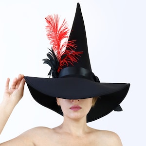 Halloween hat with feather