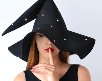 Witch hat with rhinestones