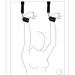 suspension cuffs, over the door bdsm, soft touch, bondage on the door, bdsm, bondage furniture, bondage cuffs, Set of harness