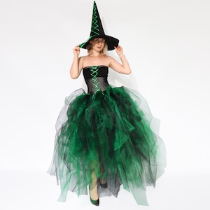 Witch dress, Halloween witch costume, witch outfit, witch tutu costume