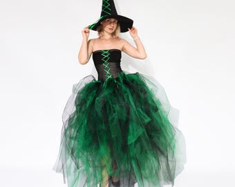 witch with green dress Zara Gown black bustier evening gown – Mia Bella Couture main image 1