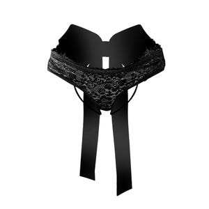 Crotchless panties with bow, crotchless lingerie, open panties, cute panties, sexy lingerie, Lace panties, bow lingerie image 4