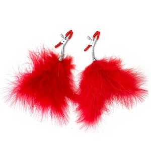 Nipple Clamps, Nipple Jewelry, Nipple Feathers, Nipple Clamps with  feather