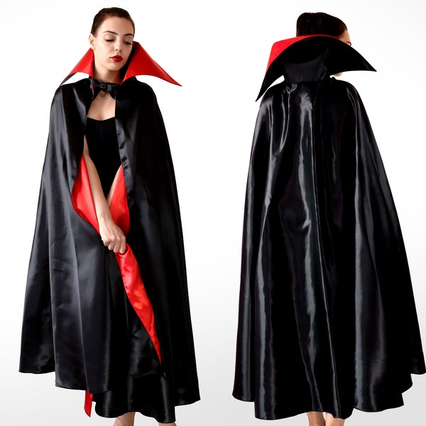 Dracula cloak, vampire cloak, Halloween long cape, fantasy cloak, cosplay cloak, halloween cloak, halloween costume, vampire clothes