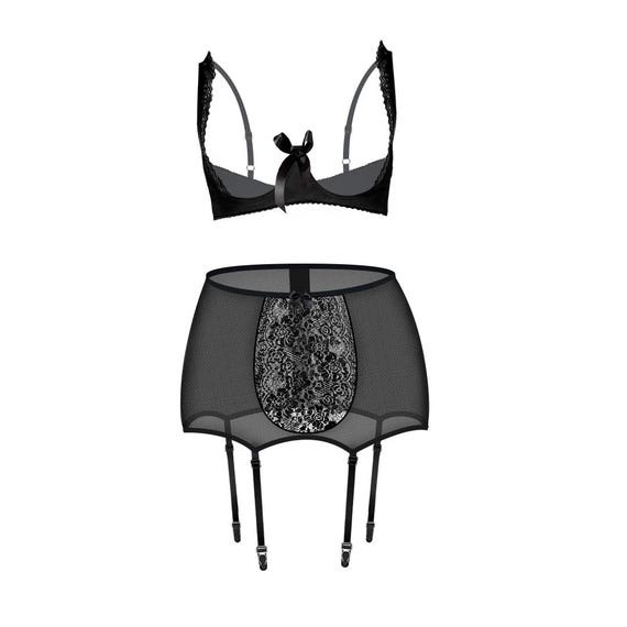 Open lingerie set, open bra, naughty lingerie, open cup lingerie, sexy lingerie, erotic lingerie
