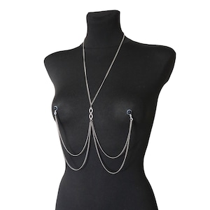 Nipple jewelry, body jewelry, nipple chain, nipple necklace