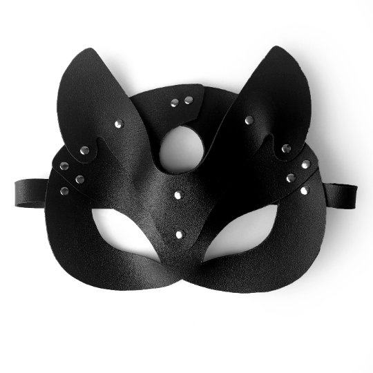 Leather cat mask, mask for masquerade, Catwoman mask, cat cosplay, festival mask, kitty mask, cat mask, Halloween cat mask, club accessory