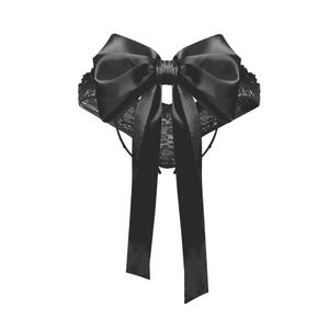 Crotchless panties with bow, crotchless lingerie, open panties, cute panties, sexy lingerie, Lace panties, bow lingerie Black