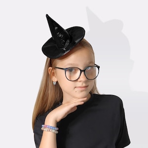 Witch hat headband, witch headband, halloween fascinator, halloween hat headband, halloween headband, witch accessories, halloween outfit