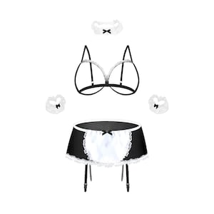Sexy maid costume, french maid costume, maid lingerie, maid uniform, french maid lingerie, cosplay lingerie