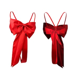 Romantische Dessous, Weihnachtswäsche, Valentinstagswäsche, Schleifenbodysuit, Valentinstagsgeschenk, Übergrößenwäsche, Hochzeitswäsche, Schleifenwäsche