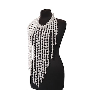 Pearl Body Chain: Beaded Top, Mermaid Bra, Body Jewelry