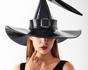 Witch hat, wizard hat, halloween hat, modern witch hat, adult witch hat