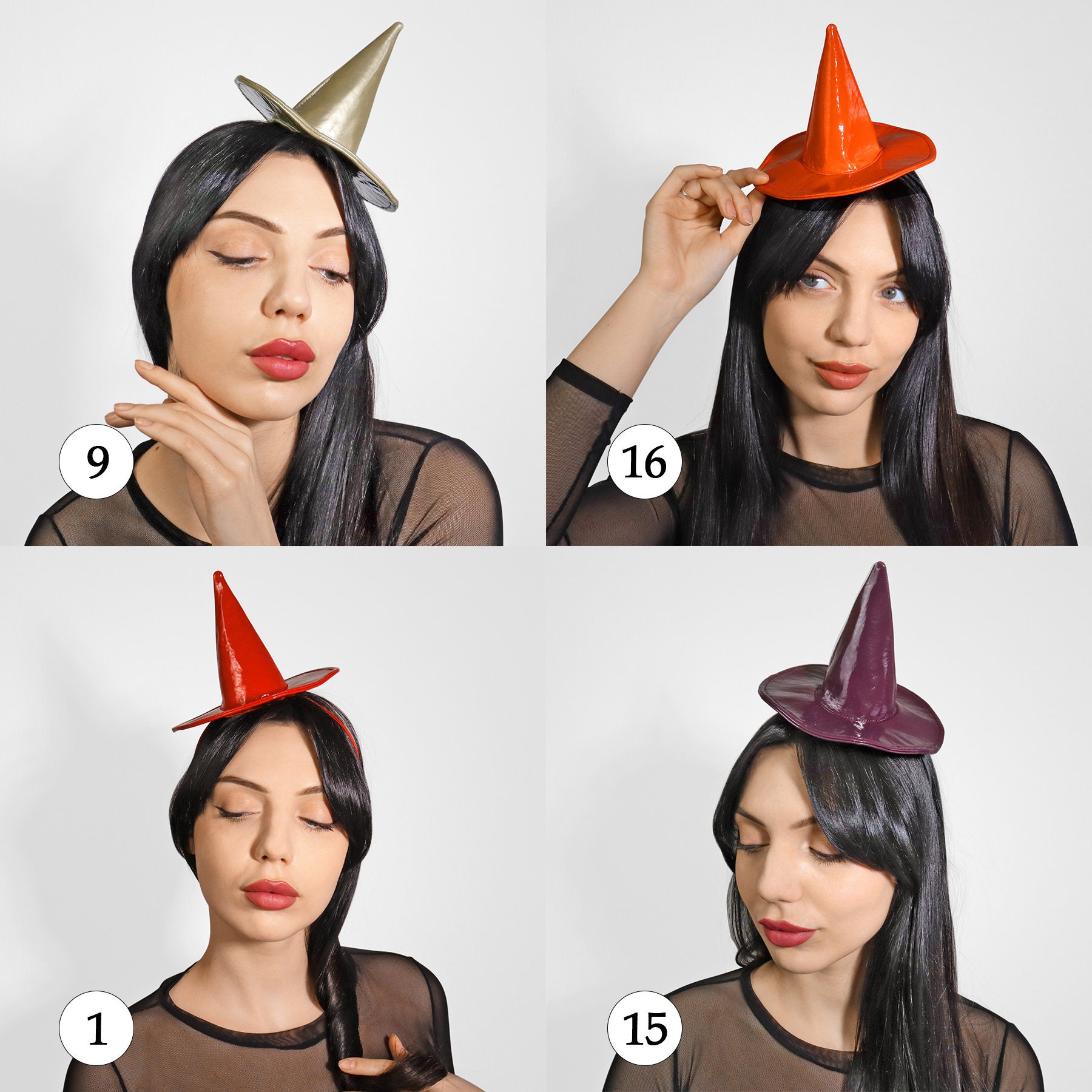 Halloween Stirnband Hexenhut, Orange Mit Spinnennetz – Für Frauen & Party