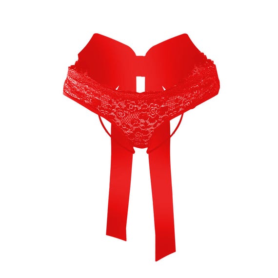 Ouvert Höschen mit Schleife, ouvert Dessous, offene Höschen, niedliche  Höschen, sexy Dessous, Spitzenhöschen, Schleifen Dessous