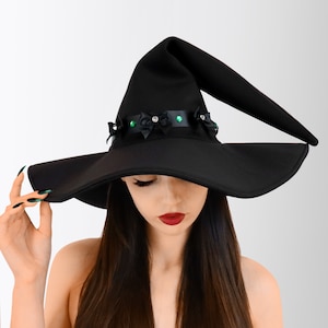 Halloween witch hat with bows
